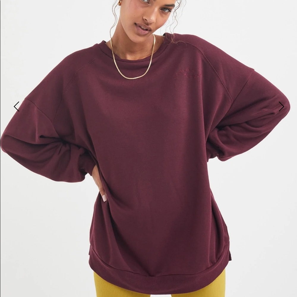 For Love & Lemons Maroon Leisure Sweater size XS